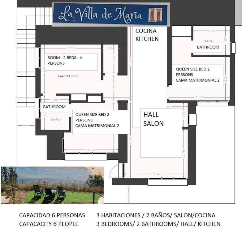וילאביצ'יוסה La Villademaria 2 Bloque Apartamento Playa Beach Puntal מראה חיצוני תמונה